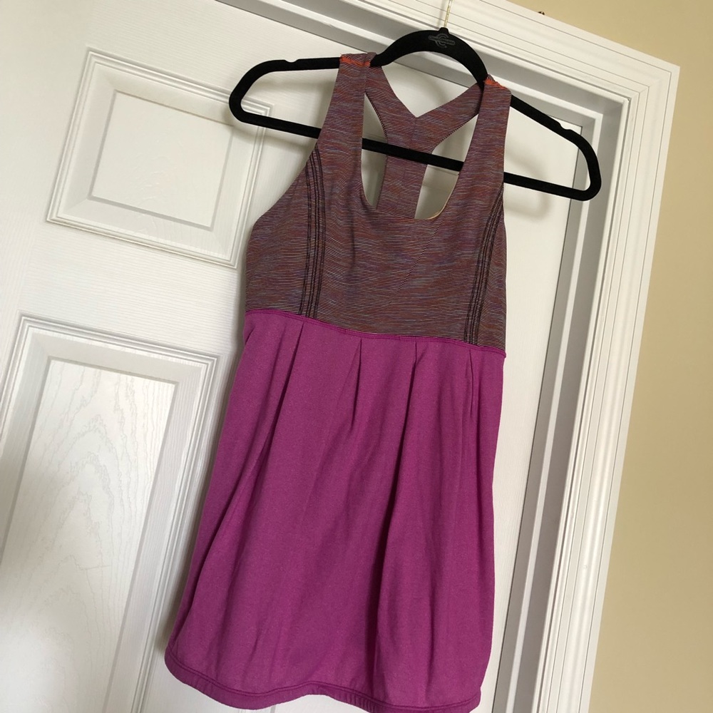 Lululemon purple babydoll tank